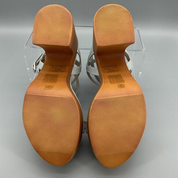 New Journee Collection Women’s Emerynn Platform Sandals Blue Size 9 - Picture 8 of 10